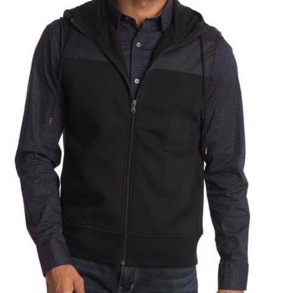 Michael Kors Mixed Media Hooded Vest Size XL